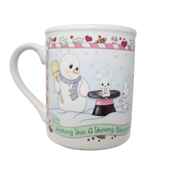 Precious Moments Other - Vintage Precious Moments 1996 Wishing You A Yummy Christmas Ceramic Coffee Mug E